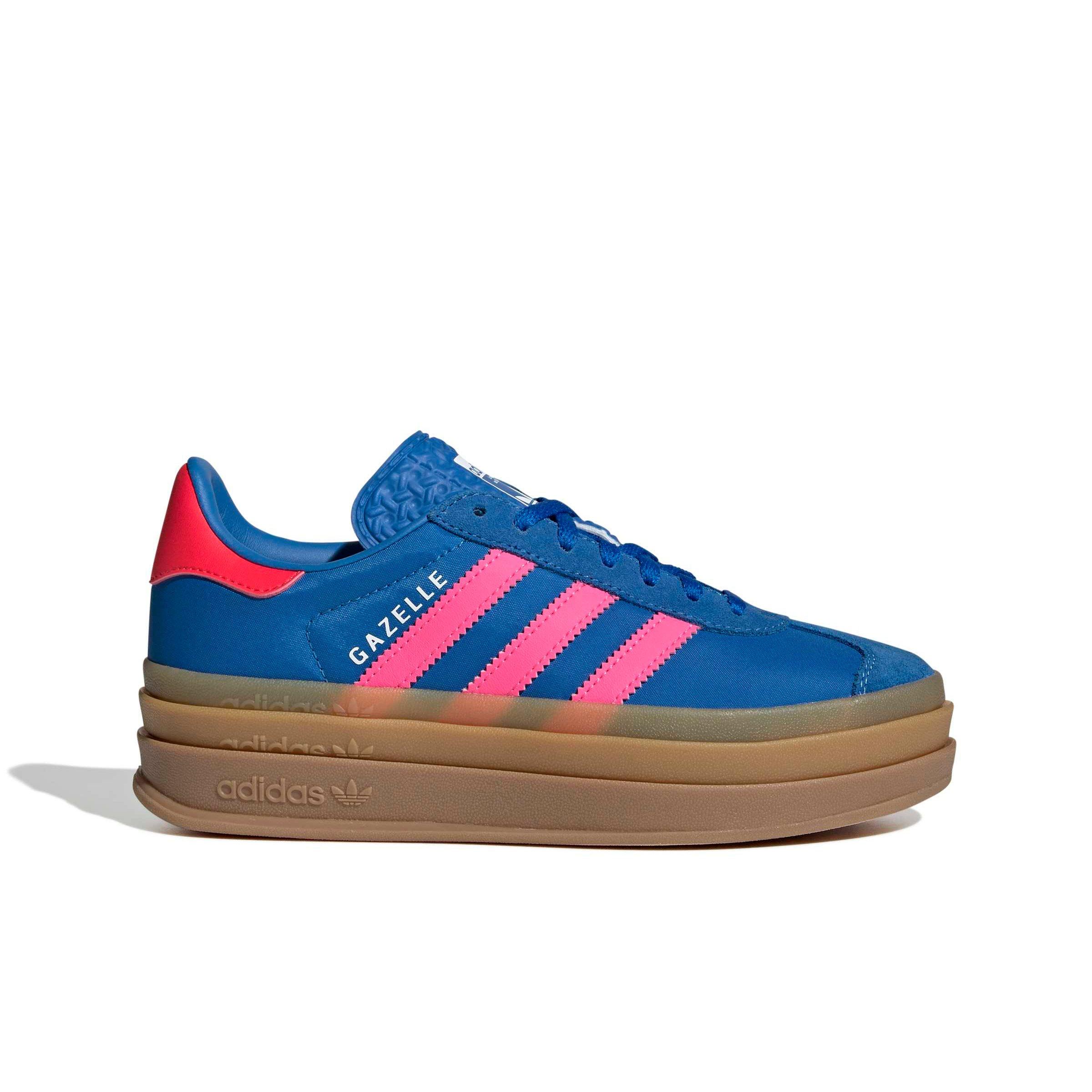 adidas Originals Gazelle Bold "Bluebird/Lucid Pink/Ftwr White" Grade School Girls' Shoe - BLUEBIRD/PINK/WHITE